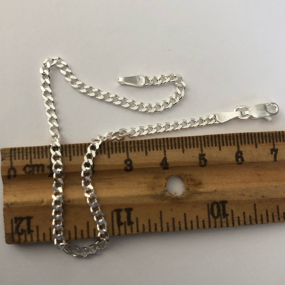 COMING SOON❣️Cuban bracelet 3mm 925 Silver chain unisex - Picture 2 of 4